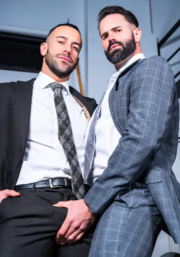 Men fucking in the office