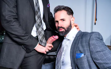 Men fucking in the office