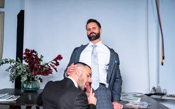 Men fucking in the office