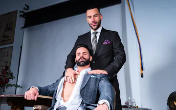 Men fucking in the office