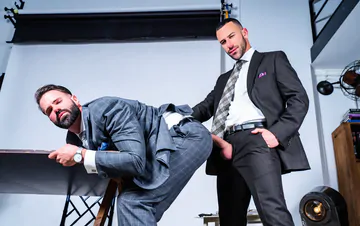 Men fucking in the office