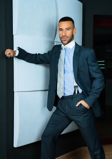 Men in suits having gay sex