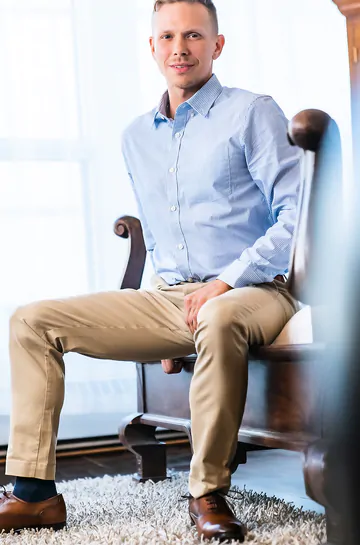 Handsome men having sex