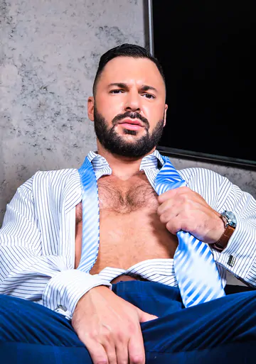 Men in suits fucking and cumming