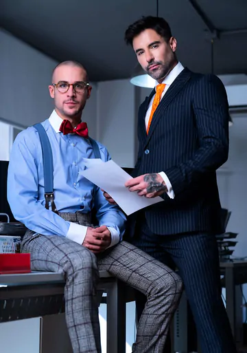 Office guys having sex