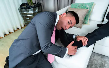 Mature man fucking Asian butthole