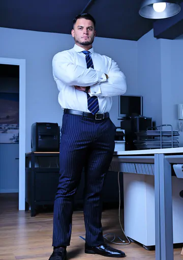 Big guy fucking the janitor