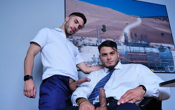 Big guy fucking the janitor