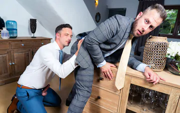 Man getting fucked on a table