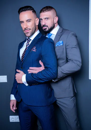 Men in suits fucking and cumming 8864