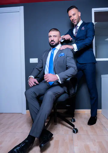 Men in suits fucking and cumming 8864