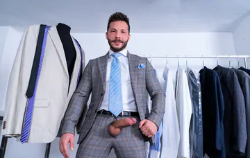 Men in grey suits fucking