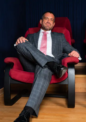 Threesome fucking in the cinema