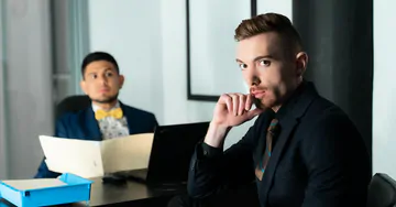 Hot guy with a shaved cock