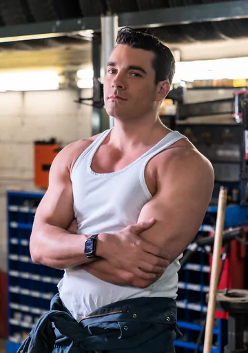 Sexy car mechanic gets fucked