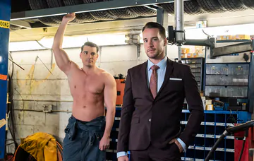 Sexy car mechanic gets fucked