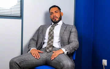 Men in an office fucking