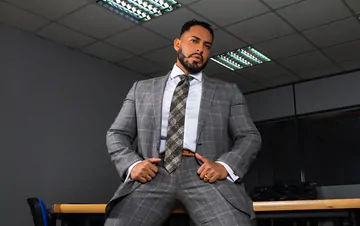 Men in an office fucking