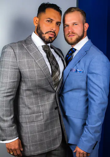 Men in an office fucking