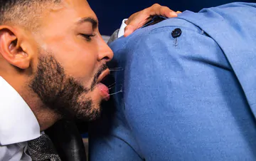 Men in an office fucking