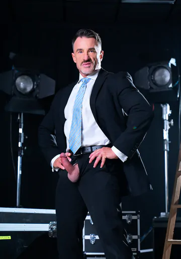 Men in a TV studio fucking