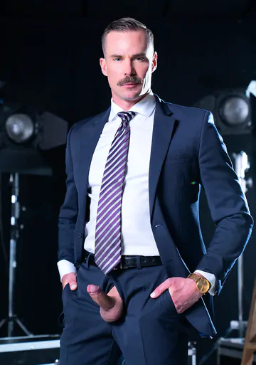 Men in a TV studio fucking