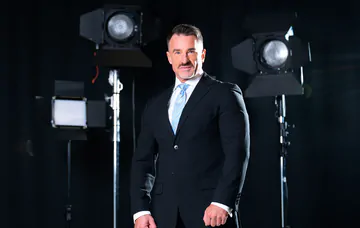 Men in a TV studio fucking