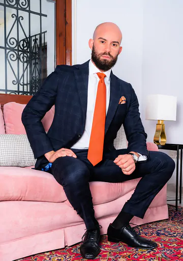 Two guys in suits fucking