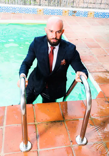 Two guys in suits fucking