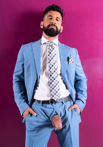 Clothed men fucking in a hottub