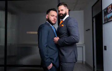 Men with beards having sex