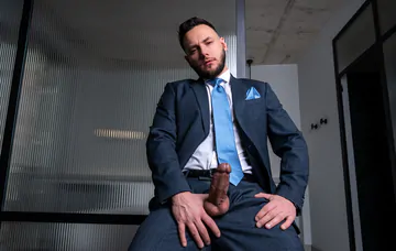 Men with beards having sex