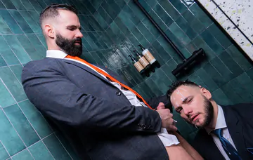 Men with beards having sex