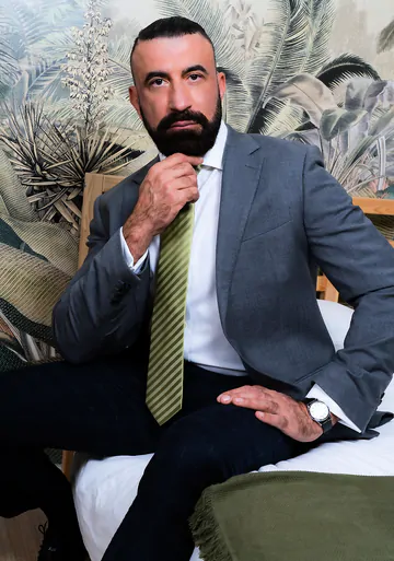 Bearded guys in suits fucking