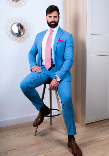 Bearded guys in suits fucking