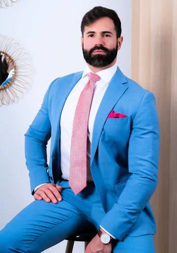 Bearded guys in suits fucking