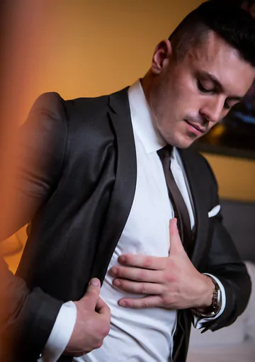 Hot guy with a muscular body