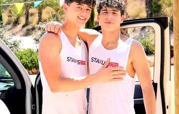 Horny car wash boys fucking