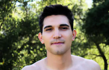 Black haired guy with a pretty big cock