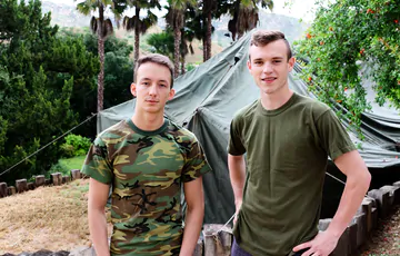 Horny army boys fucking