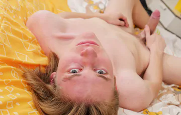 Long haired guy showing his goods