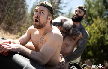 Men fucking on an ATV