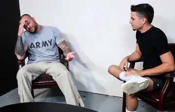 Tattooed man fucking a sexy guy