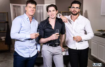 Threesome porn with Chris Damned