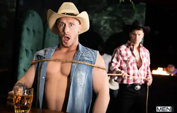 Cowboy porn with Malik Delgaty