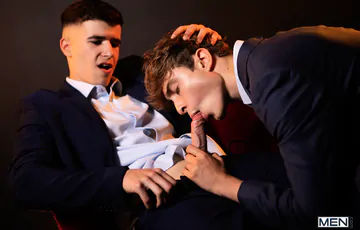 Handsome boys having sex