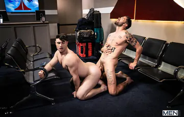 Gays fucking at the airport