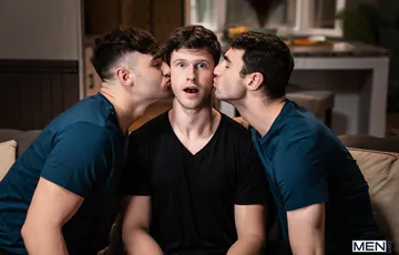 Finn Harding cumming on Michael Boston