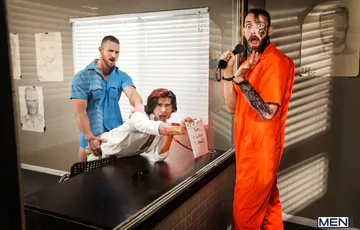 Two guys in a prison boning