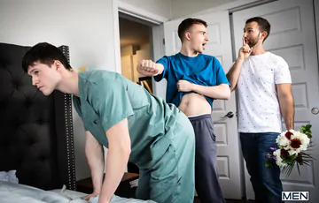 Threesome with sexy Finn Harding